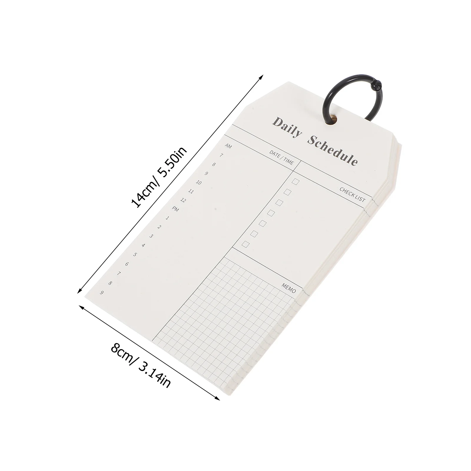 2 قطعة مفكرة مخططة يومية قابلة لإعادة الملء، ورق قوي خفيف الوزن للاستخدام المنزلي والمكتب والمدرسة، مخطط المفكرة الأسبوعية #6