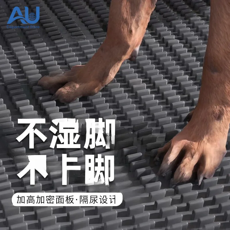 Large Dog Toilet for Dogs, Fixed-point Large Bedpan, Step-proof and Flushing Integrated