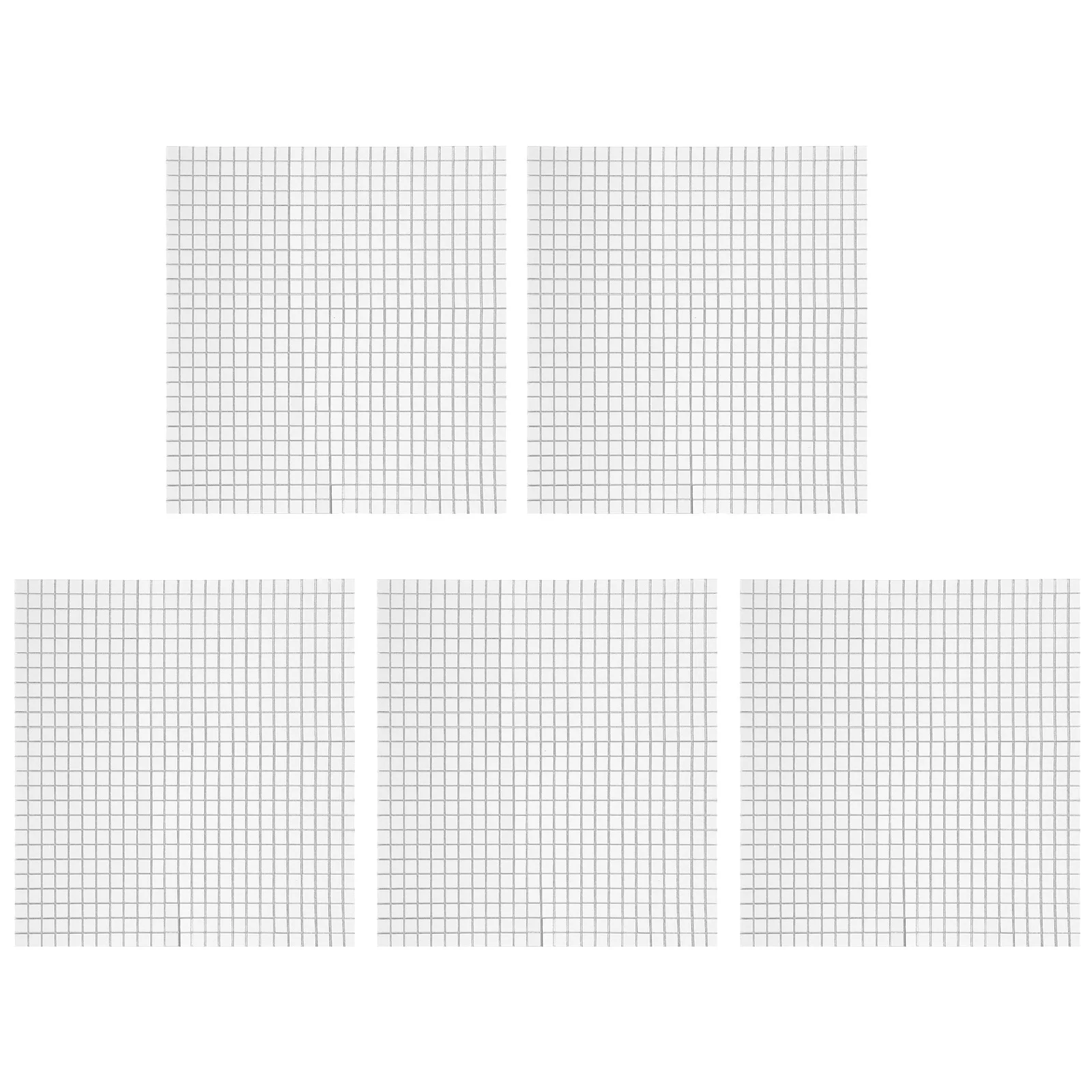 

5 Sheets 5Mm Mini Mirror Tiles For Crafts Silver Disco Finish Self-Adhesive Mosaic Squares Diy Wedding Party Decoration