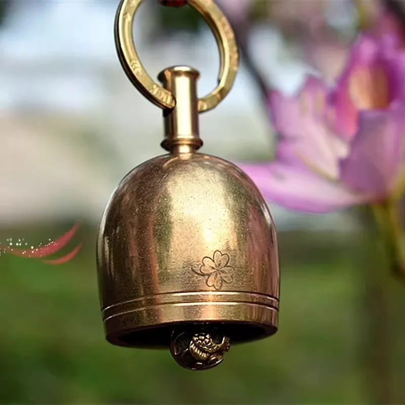 

Бронзовые ретро-колокольчики для звукотерапии, ветряные колокольчики, аксессуары для салона автомобиля, ручной работы, круглые колокольчики, музыкальные инструменты
