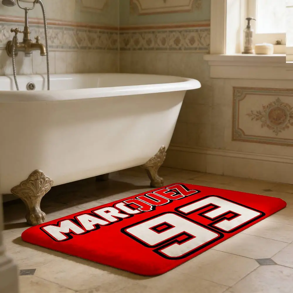 M-Marquezs-s 93 Logo  Kitchen Mat Cheaper Anti-slip Modern Living Room Balcony Printed Modern Home Decor