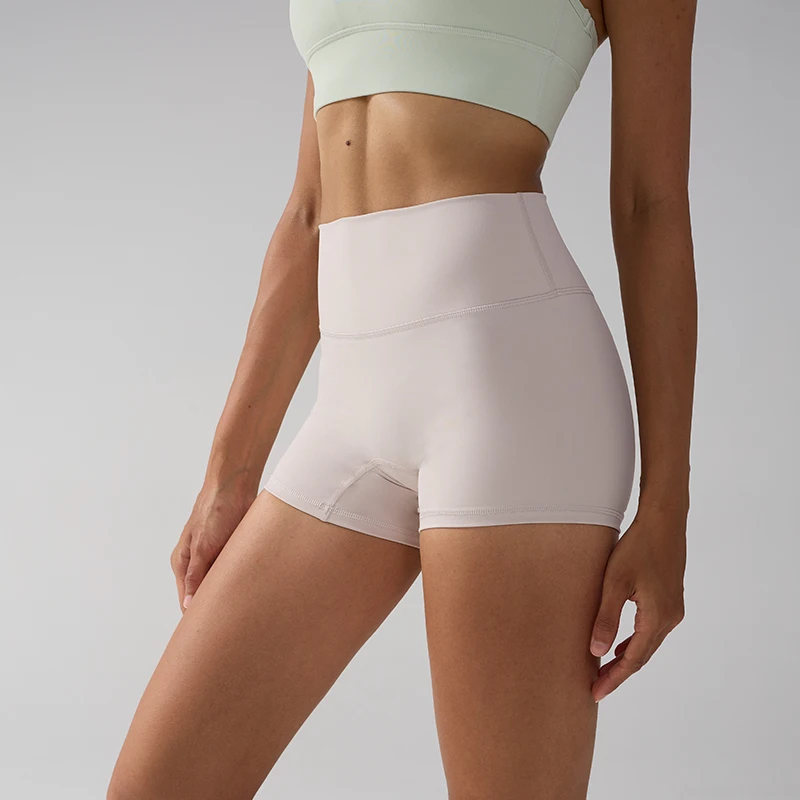 

Solid Color Women High-Waisted Quick Dry Breathable comfort Yoga Shorts Cycling Running Sports Pilates Leisure Tight shorts‍