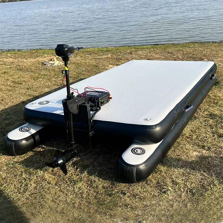 Custom Inflatable Jetski Yacht Marine Dock Platform Station Swim Platform Inflatable Water Floating Platform Dock