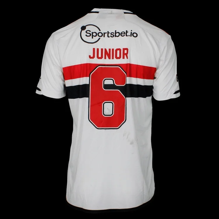 Neues São Paulo 3D-Druck-Nummern-Fußballtrikot für Herren, atmungsaktives, schnelltrocknendes Kurzarm-T-Shirt, passende Familienkleidung – Detail 3