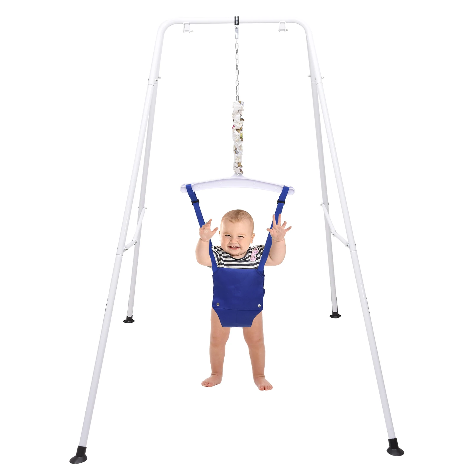 Balançoire de pull pour bébé, ensemble de balançoire pliable d'extérieur avec support, ensemble de jeu polyvalent, videurs d'extérieur pour enfants de 6 mois à 1.5 ans