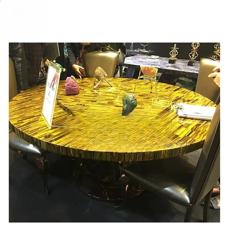 House Gemstone Azul Bahia Blue Granite Large Dining Room Table