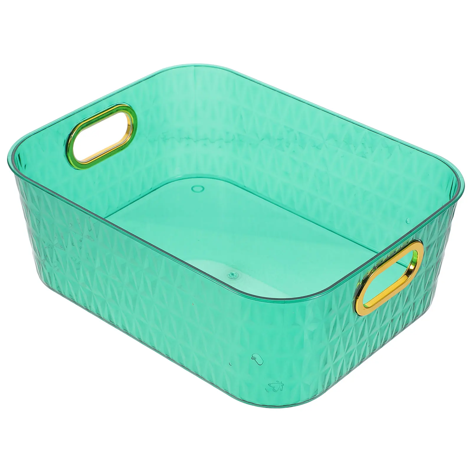 

Spacious Transparent Storage Box Cosmetics Organizer Countertop Skincare Holder Vanity Bathroom Toiletry Stand Desktop Rack