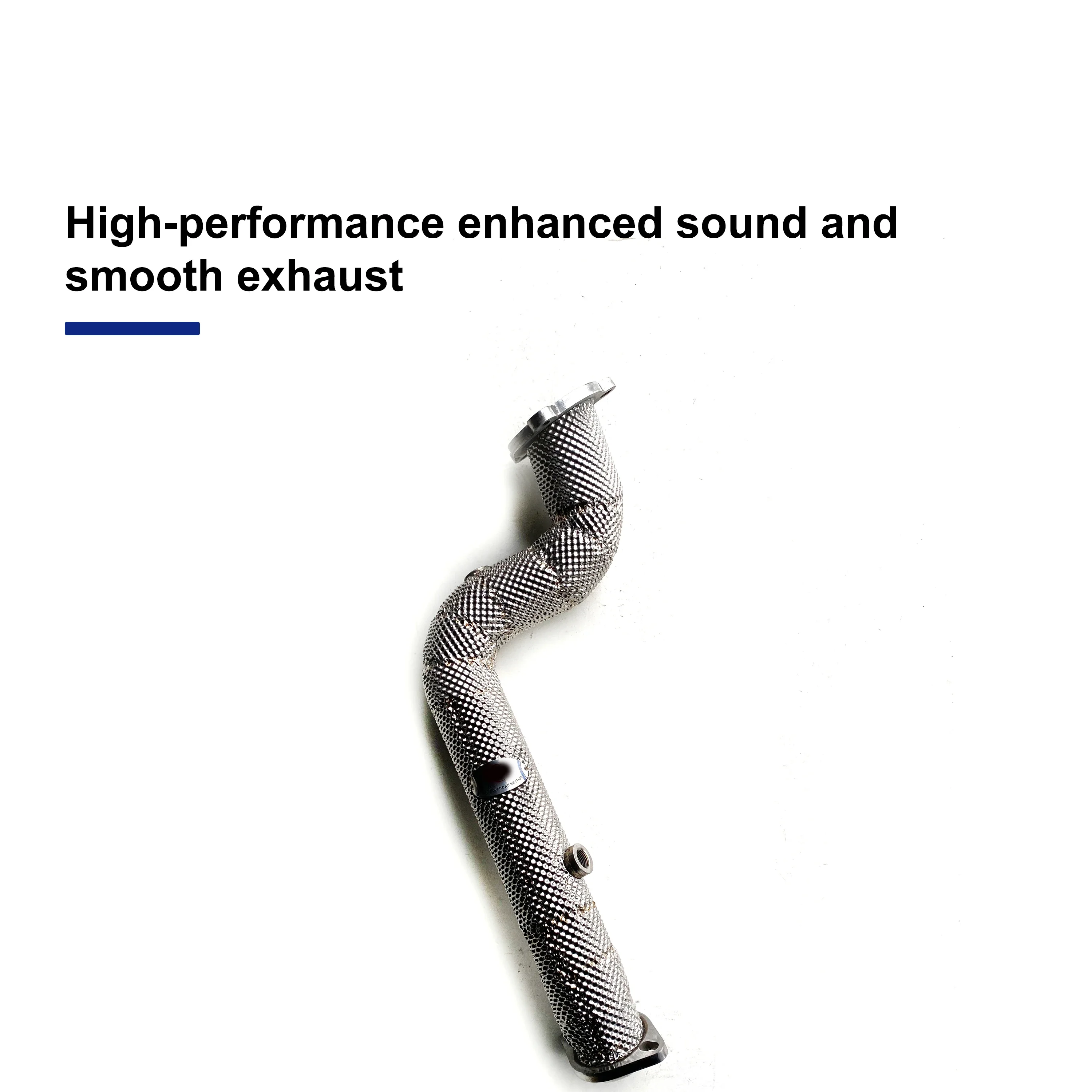 ACE Hochleistungs-Downpipe ohne/katameterlos mit Hitzeschutz für Mercedes Benz C180 C200 C250 C260 W204 1.8T SUS304 Auspuffanlagen – Detail 5