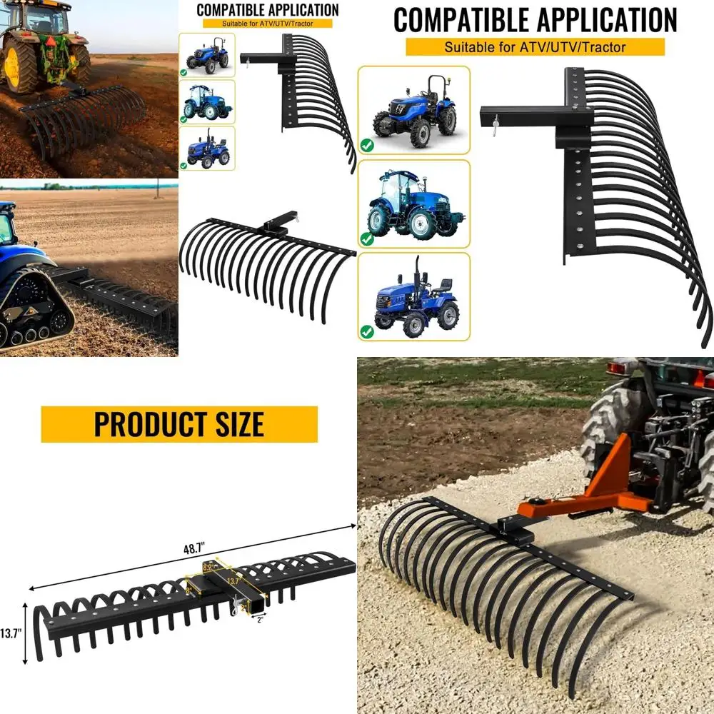 

Universal Attachment for Removing Rocks, Grass Tuffs, and Debris on Lawn Tractors and Utility Vehicles