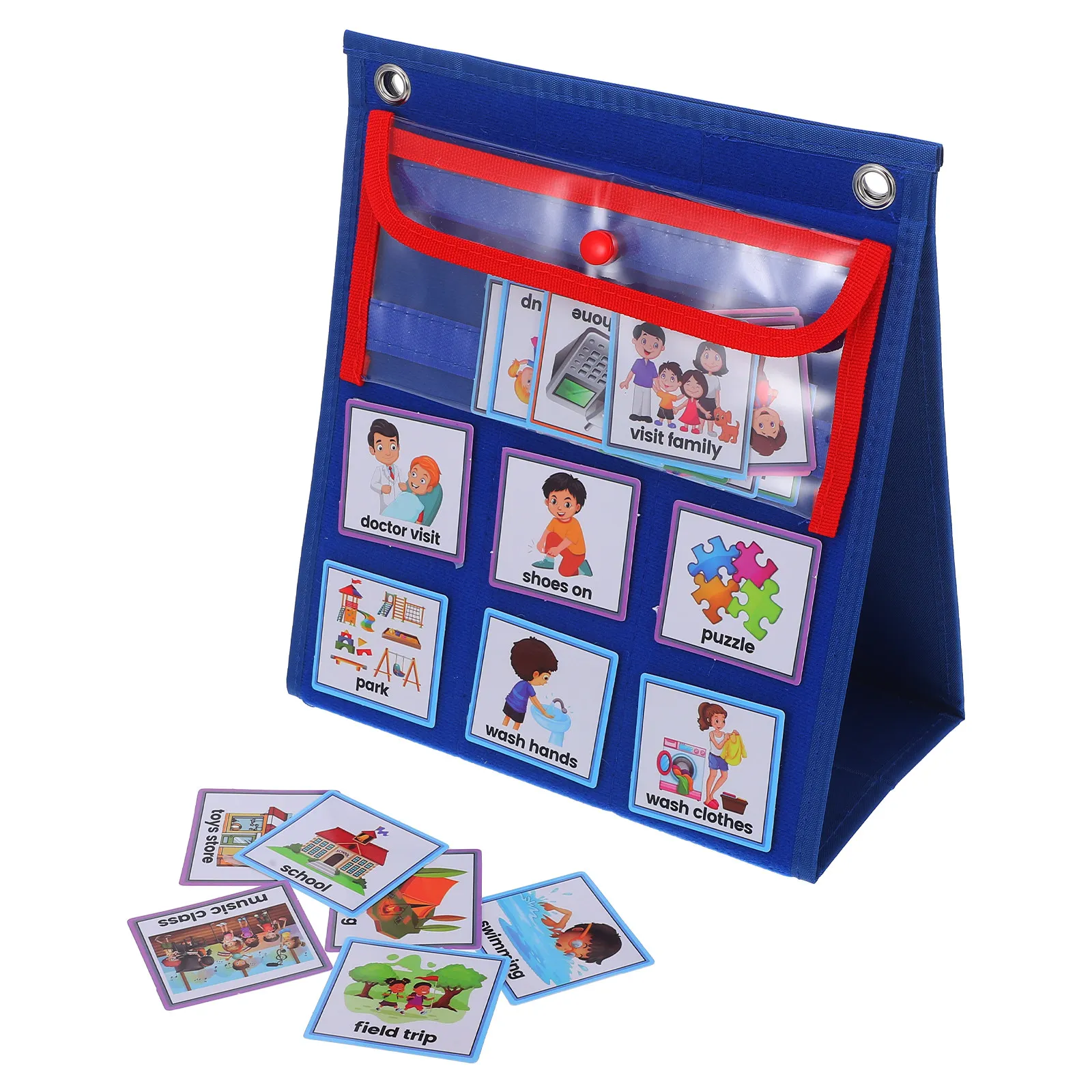 1Set Visual Schedule for Chore Chart Daily Routine Board Morning Bedtime Task Tracker Wall Calendar Learning Tool