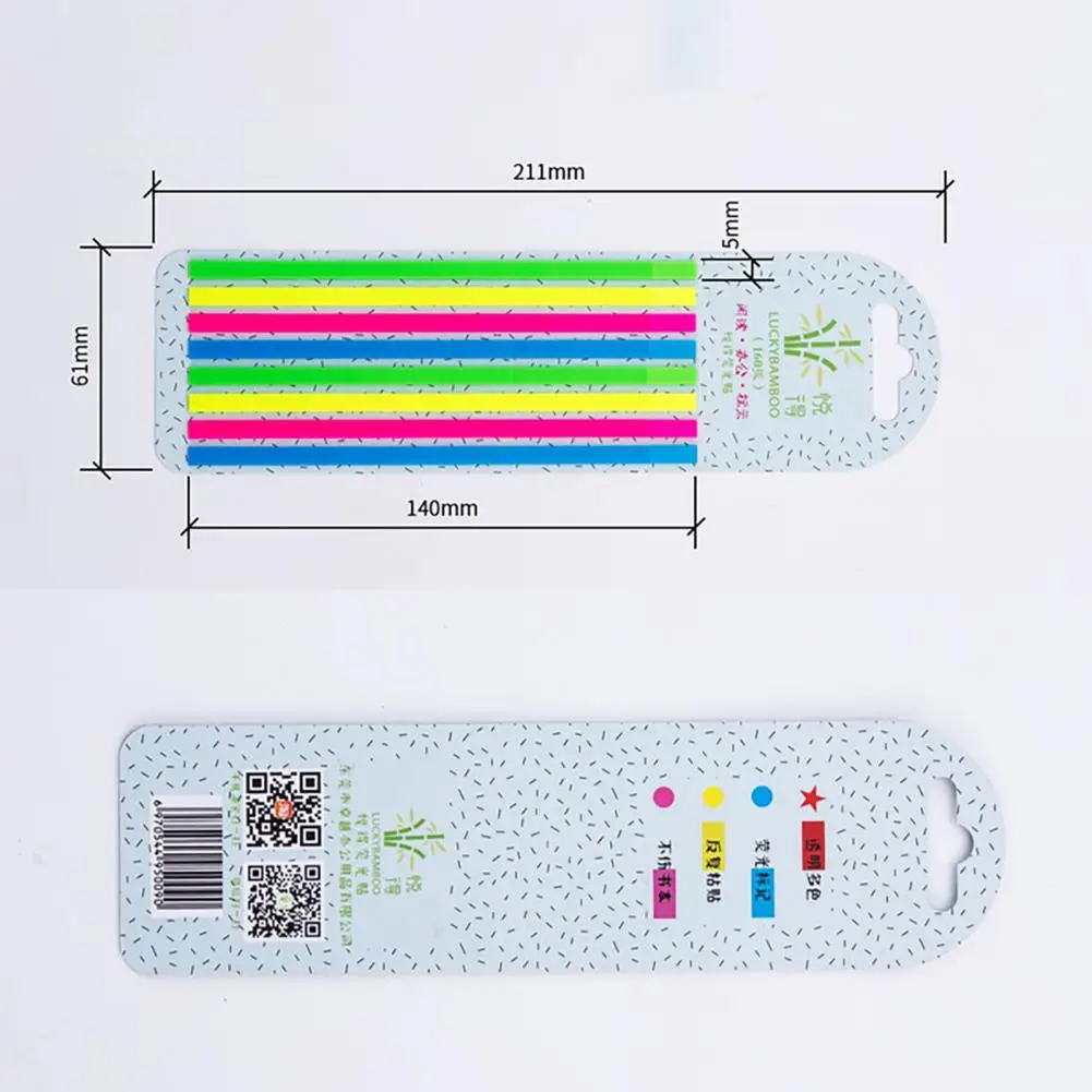 160 buah/set Tab indeks bendera neon Index Tab bendera PET Tape halaman Marker papan Memo catatan lengket alat tulis perlengkapan kantor