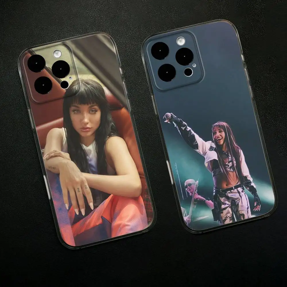 Funda de teléfono MARIA b-becerra Singer para iPhone 16,15,14,13,12,11 Plus,Pro,Max,XR,XS,X,7,8 SE,Mini silicona transparente suave