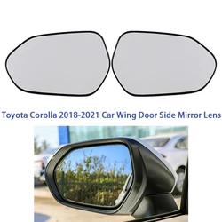 For Toyota Corolla 2018-2021 Car Heated Wing Door Side Mirror Lens Exterior Rearview Mirror Glass