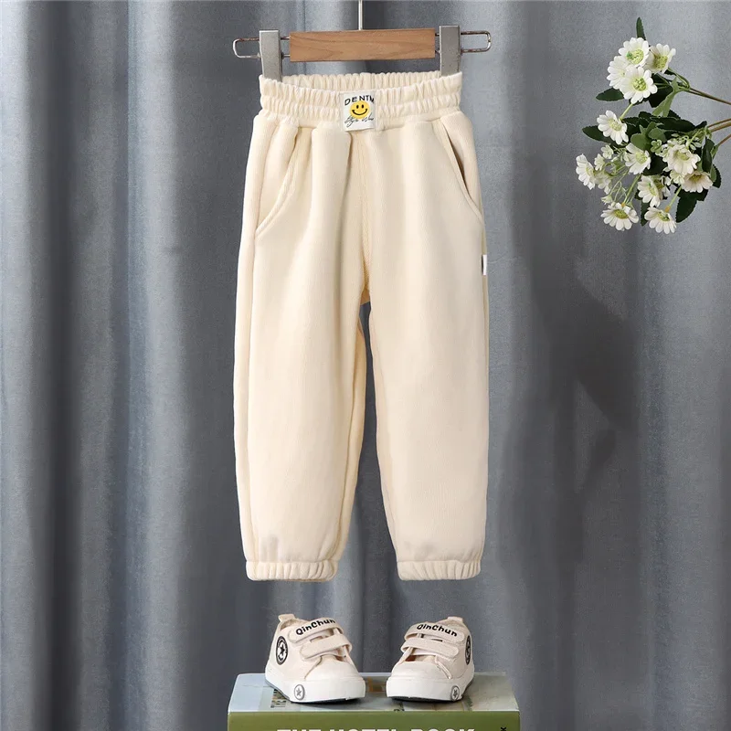 ZOETOPKID Winter Jungen Warme Hosen Dicke Plus-Velours-Hosen Kinder Gepolsterte Baumwoll-Lange Hosen Herbst Teenager Lässige Cordhosen – Detail 14