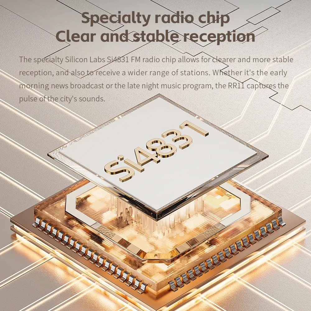 FiiO RR11 المحمولة HiFi راديو FM استقبال التناظرية PVR ضبط تعزيز باس ثلاثية الأبعاد الصوت المحيطي 64-108 ميجا هرتز تغطية كاملة النطاق