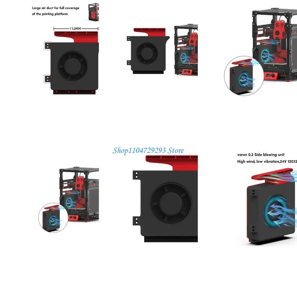 

Y2GD 120 -мм вентилятор DC24V Маленькое бесщеточное охлаждение 12032 вентилятор 120x120x32mm для Voron 0,2 Принтер аксессуары
