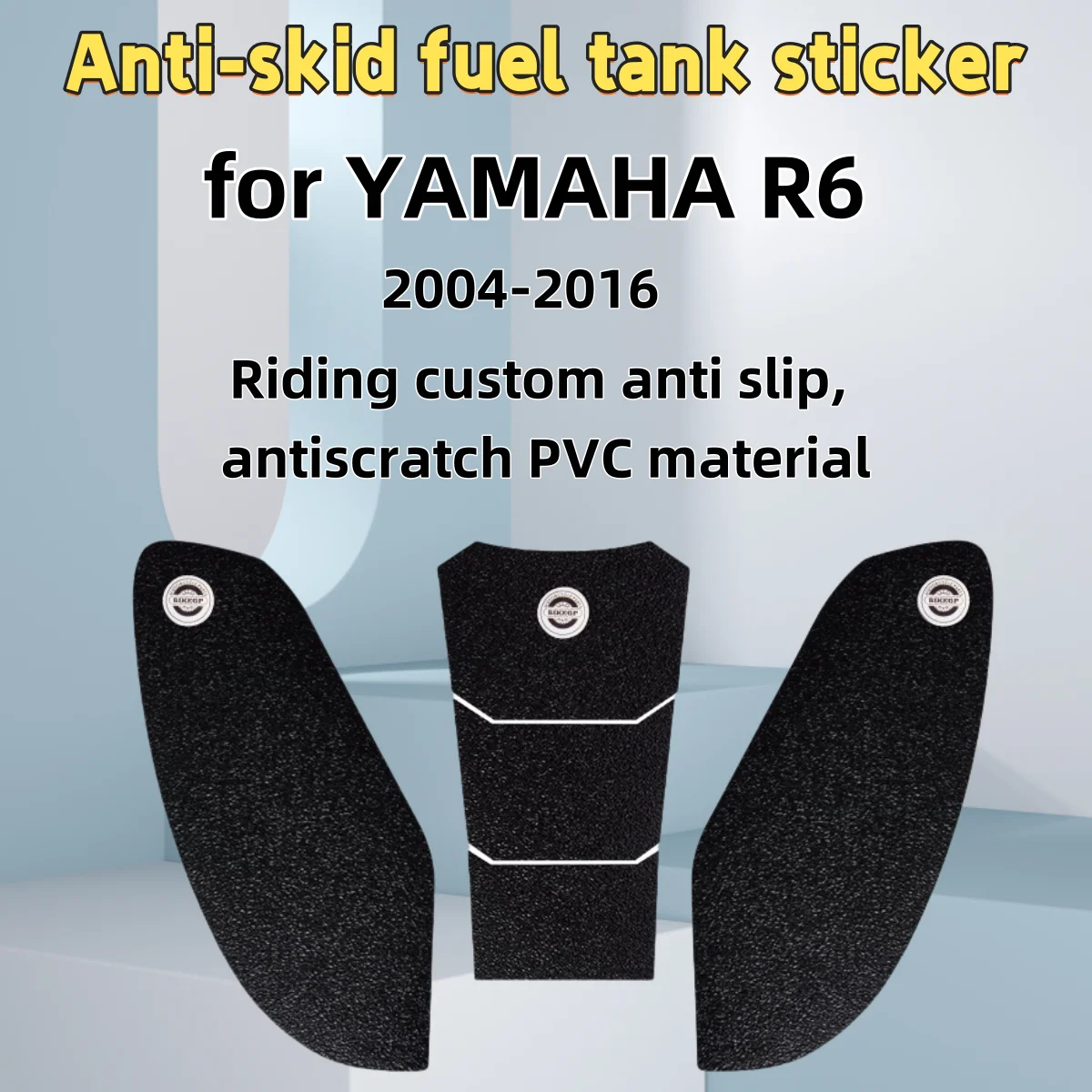 Stiker tangki bahan bakar sepeda motor, stiker mobil anti selip untuk YAMAHA R6 2004-2016