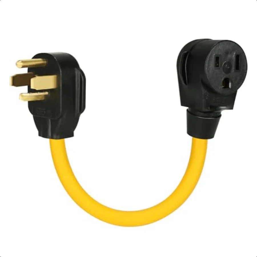 

NEMA 1430P Male to 650R Female Outlet Receptacle Generator Welder Dryer EV Charger Power Cord Adapter Heavy Duty STW 10AWG 3C 2