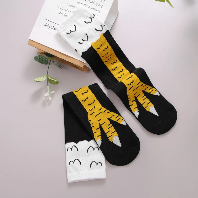 Kids Funny Socks Cute Chicken Feet Socks Soft Elastic Non-slip Socks Halloween Socks