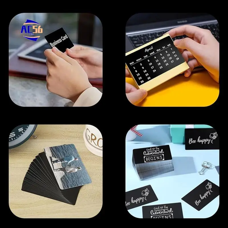 

AC56-Заготовки для лазерной гравировки, для гравировки с ЧПУ, лазерной резки, многофункциональных металлических визитных карточек. Подарочные карты своими руками