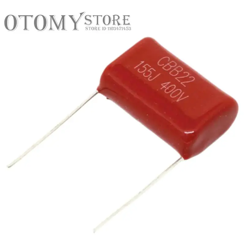 10PCS 100% NEW CBB22 Thin Film Capacitor 400V 155J Foot Distance P=20mm