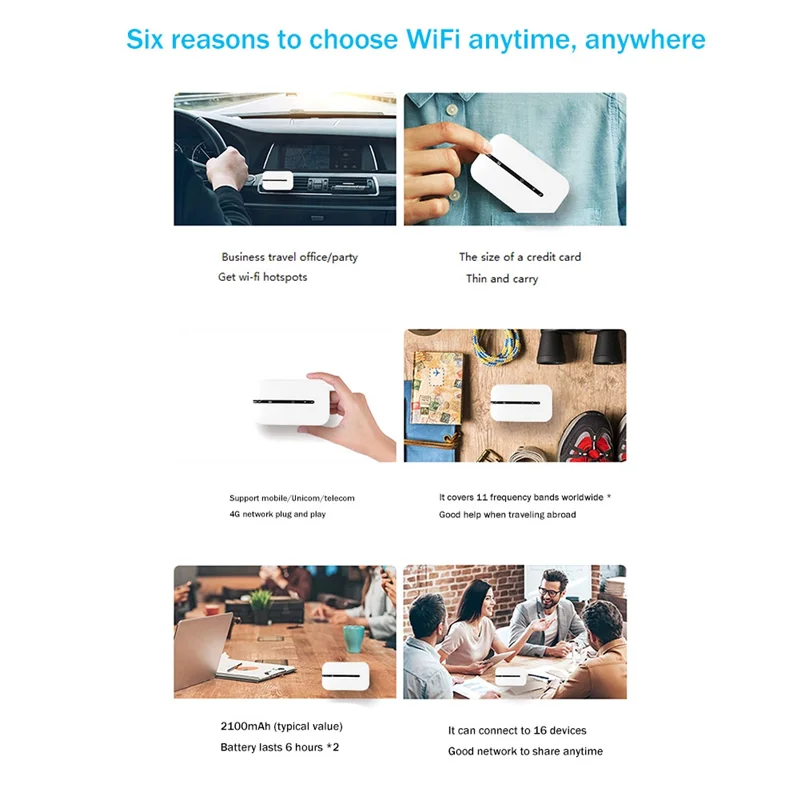 4G LTE Wireless Router 150Mbps WiFi3 Tragbares Modem Mobile Wifi MIFI Wireless Router Wireless Broadband Hotspot A