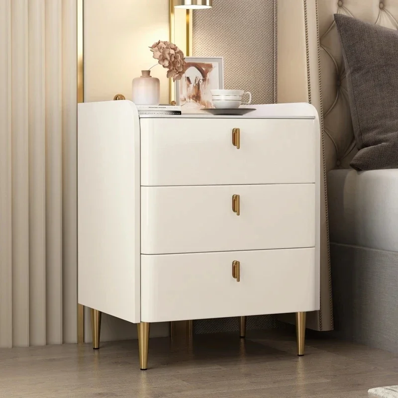 

Aesthetic Moveable Nightstands White Modern Single Luxury Nightstands Storage Simple Table De Chevet Modern Furniture Home