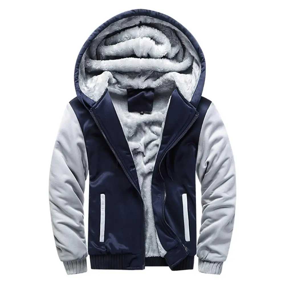 Männer Winter Jacke Camouflage Verdicken Jacken Mit Kapuze Fleece Langarm Unten Jacke Mann Casual Streetwear männer Kleidung – Detail 14