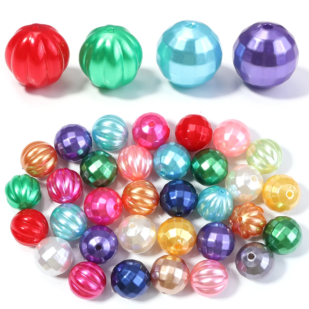 10 teile/los ABS Imitation Perle Acryl Perlen Mix Farbe Lose Spacer Perlen Für DIY Handwerk Stift Perlen Schmuck Machen Zubehör