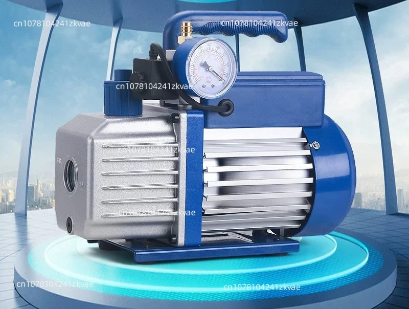 High Vacuum Rotary Vane Vacuum Pump 1 Liter Small Air Extractor for Air Conditioning Repair