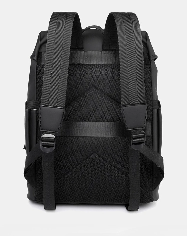 New Men Multifunctional Waterproof Flap Backpack 15.6 Inch Laptop Rucksack Large Bag for Business School Daily Commute Trip