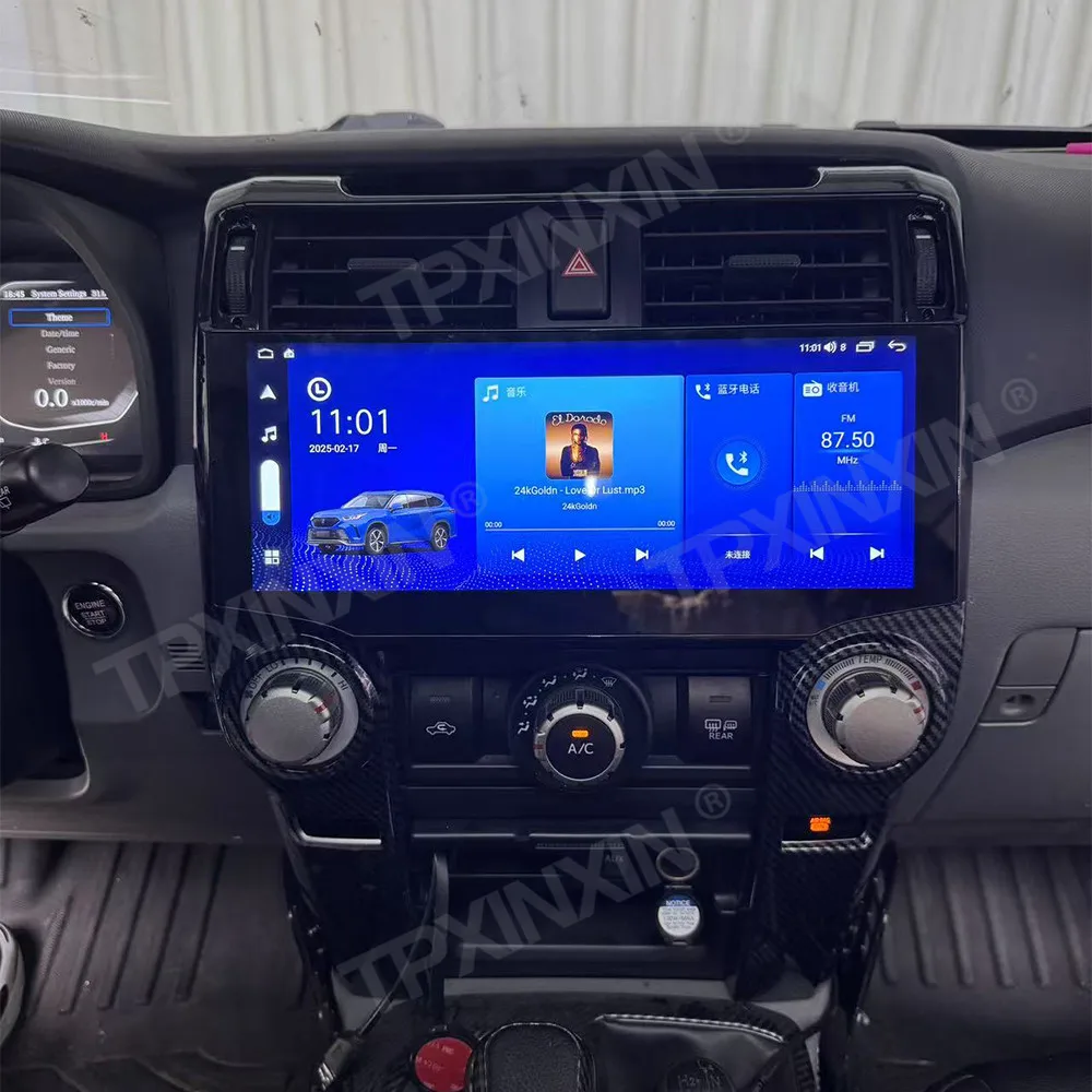12.3inch For Toyota 4 Runner 4Runner 2010 - 2022 car Android 15 auto carplay GPS Navigation touch Screen Multimedia Player Unit