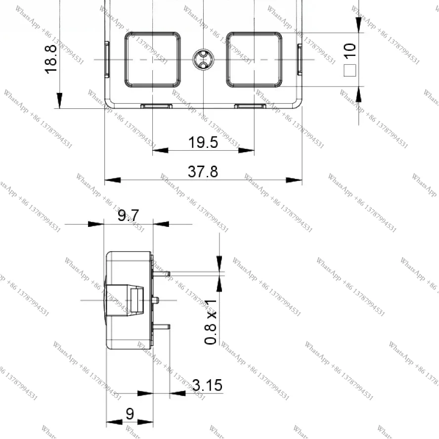 1PCS 1.12.000.501/0000  light touch switch short stroke button KN19 2 off, 14 ± 3 N