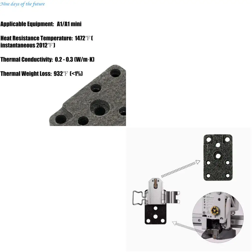 

Mini Hotend Heating Assembly Heater Replacement Part for 3D Printer Repair E65A