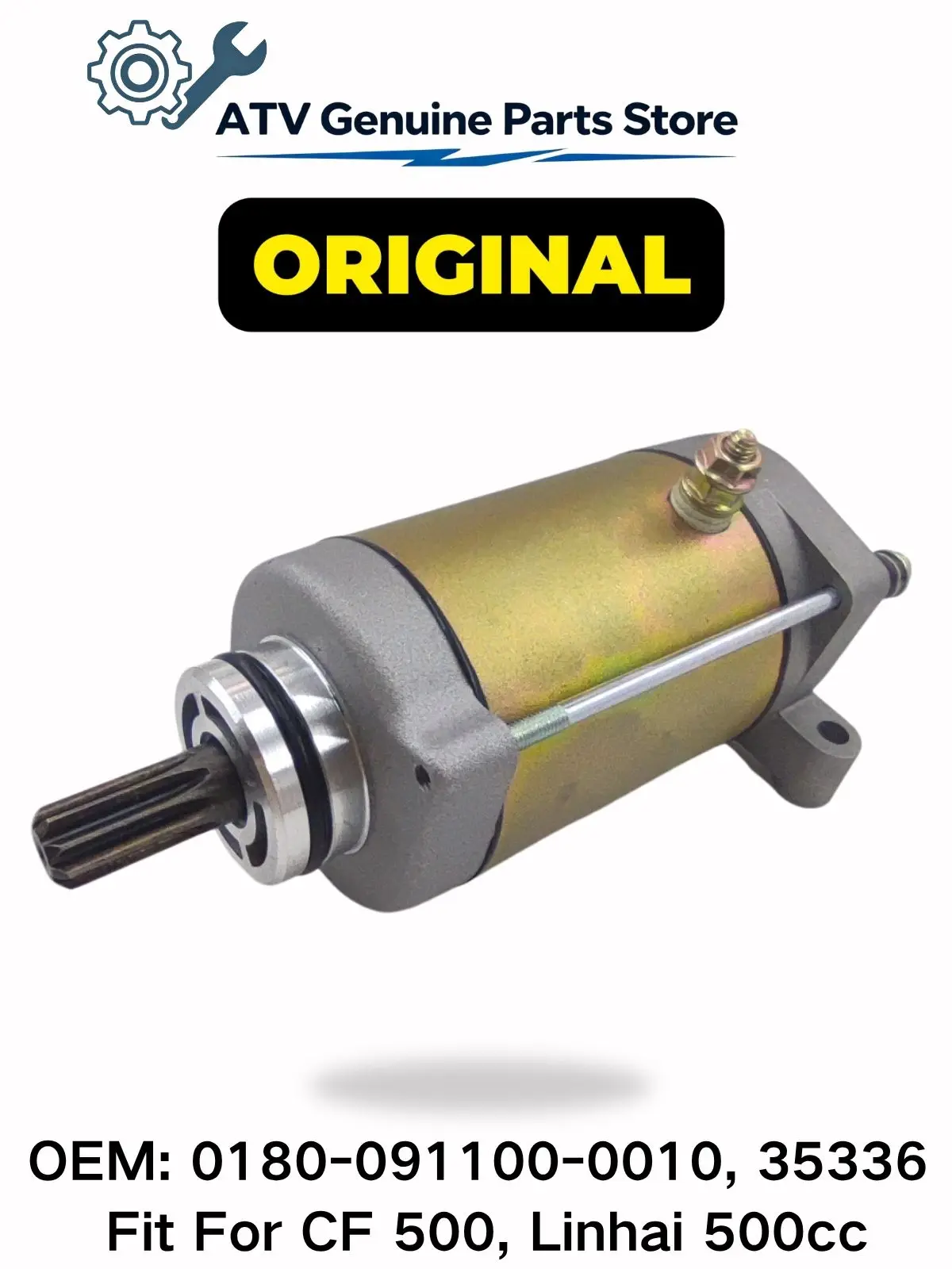 Original Starter starting motor For CF500 188 U5 X5 ATV UTV Linhai 500 GO KART X5 0180-091100-0010 35336 Replacement Engine