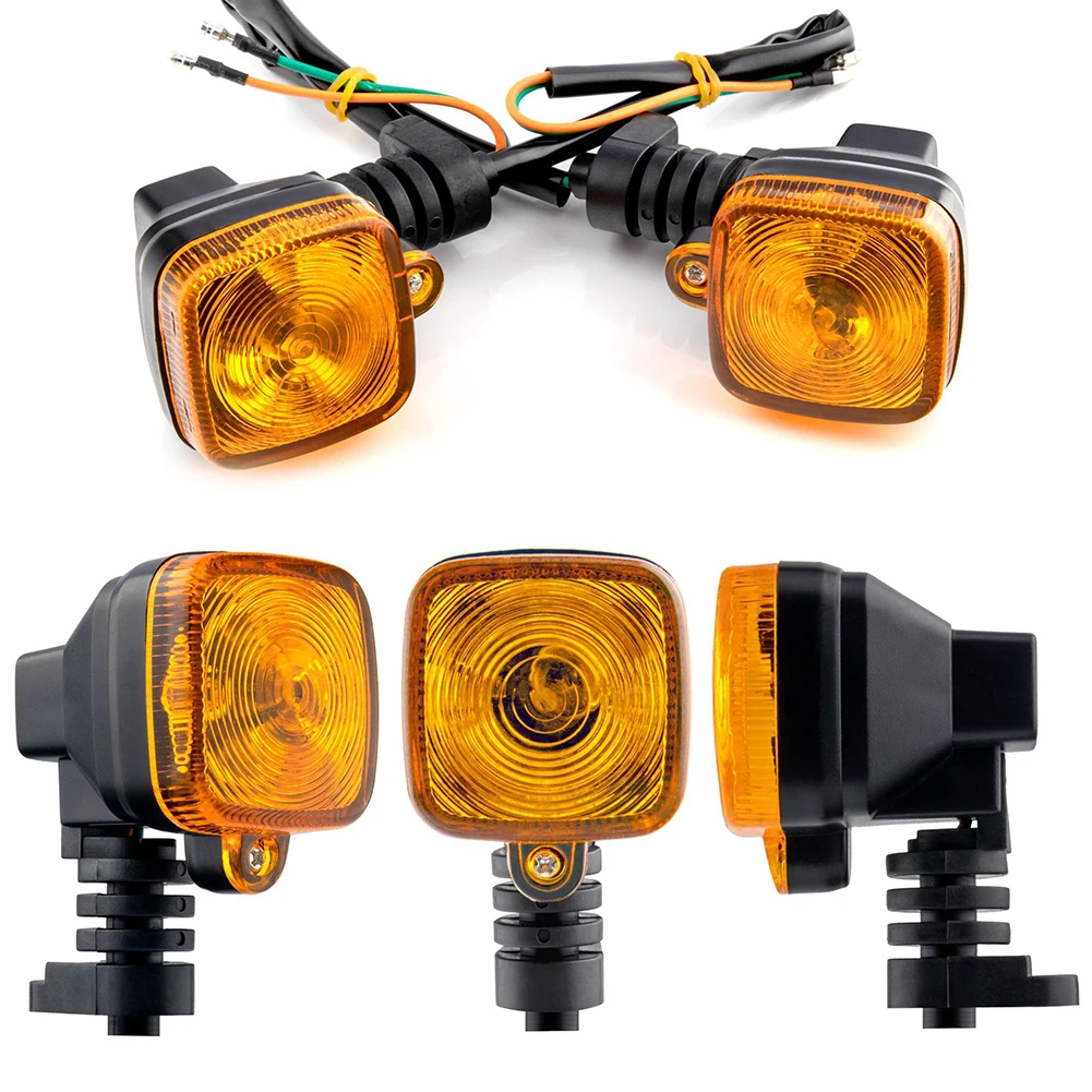 1 Pair Motorcycle Turn Signals Flasher Indicators Lights Modified Accessories For Cg125 Zj125 Square Halogen Lamp Bulbs