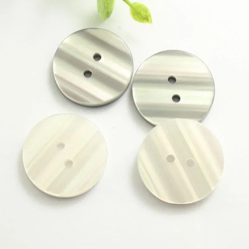 10PCS Resin Sewing Clothes White Buttons Plastic Scrapbooking Round Two Holes Botones Bottoni Botoes 15mm 20mm 25mm 11.5-25mm