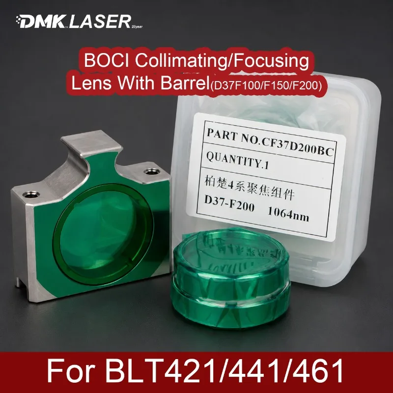 BOCI BOCHU BLT421 BLT441 BLT461 Laser Cutting Head D37F100 Coiilmating Lens With Holder D37F150 D37F200 Focusing Lens Barrel