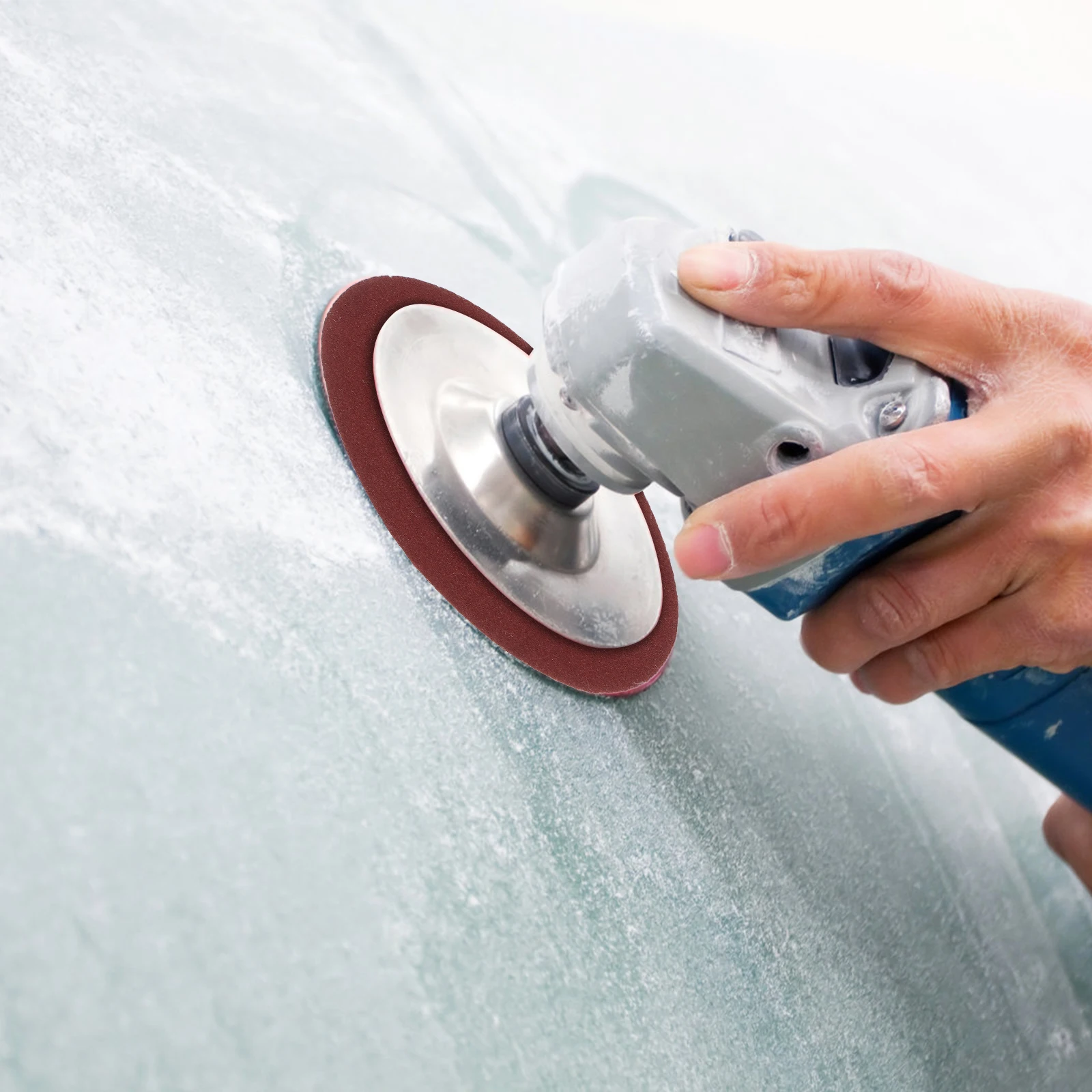 

100pcs Self-Adhesive Sanding Discs 3 Inch Hook Loop Reusable High-Density Flocking Round Sandpaper For Auto Body Paint Removal