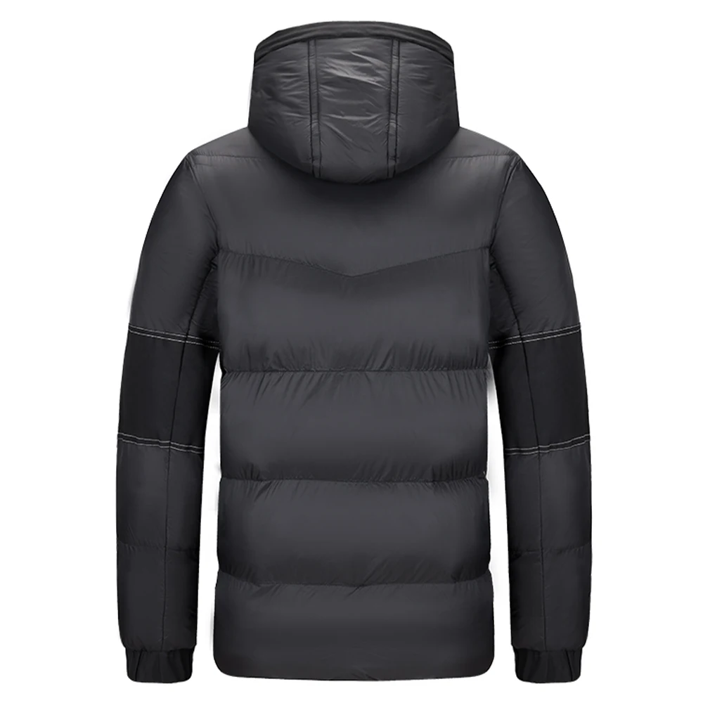 Chaqueta acolchada de algodón para hombre, abrigo de algodón grueso con múltiples bolsillos y forro polar de invierno 2025, chaqueta acolchada de algodón informal de talla grande