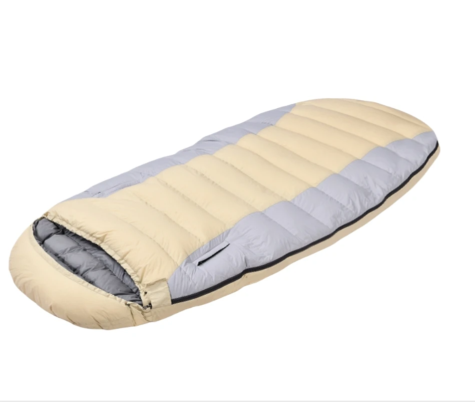 

Lightweight Warm Down Sleeping Bag for Outdoor Winter Camping Wearable Envelope Adults Unisex Single Size 210T Nylon Fabric