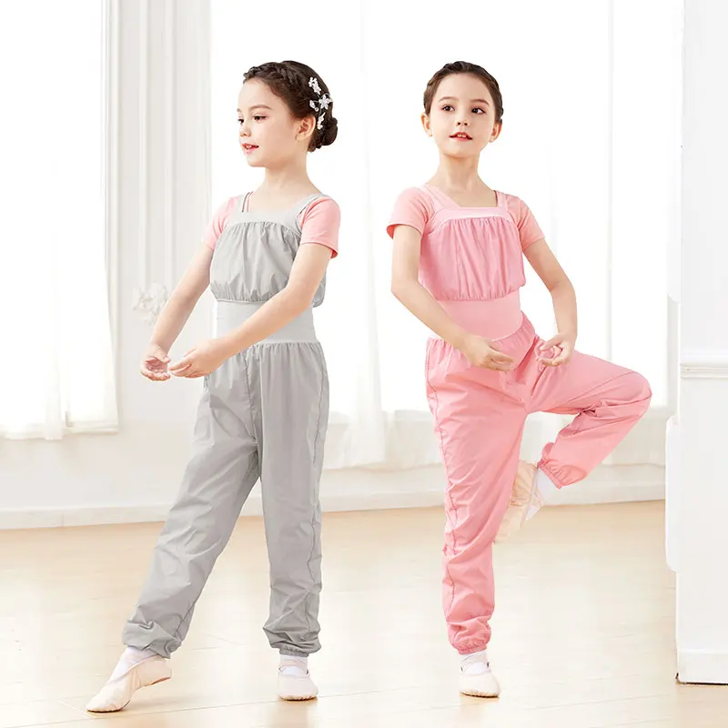 الفتيات الباليه الاحماء وزرة فضفاضة الرقص السراويل السراويل Unitard الاطفال طفل Dancewear