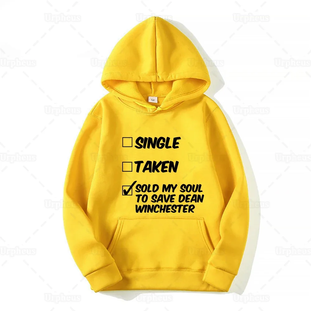 New Arrival Funny Hoodie Sold My Soul To Save Dean Winchester Humor Hoodie Sweatershirt