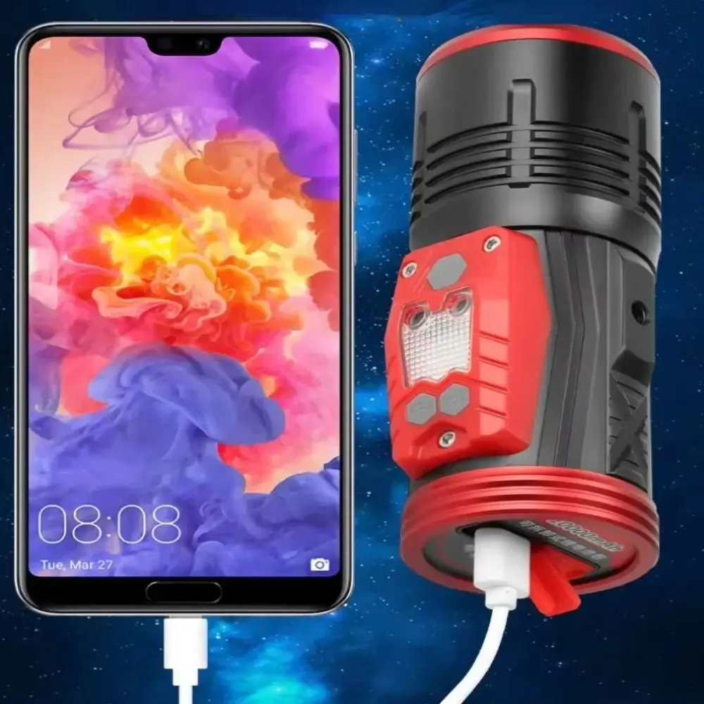 

4-цветный источник света, светодиодный фонарик для рыбалки, водонепроницаемая индукционная лампа для приманки, масштабируемый фонарик, ручная лампа, многофункциональный