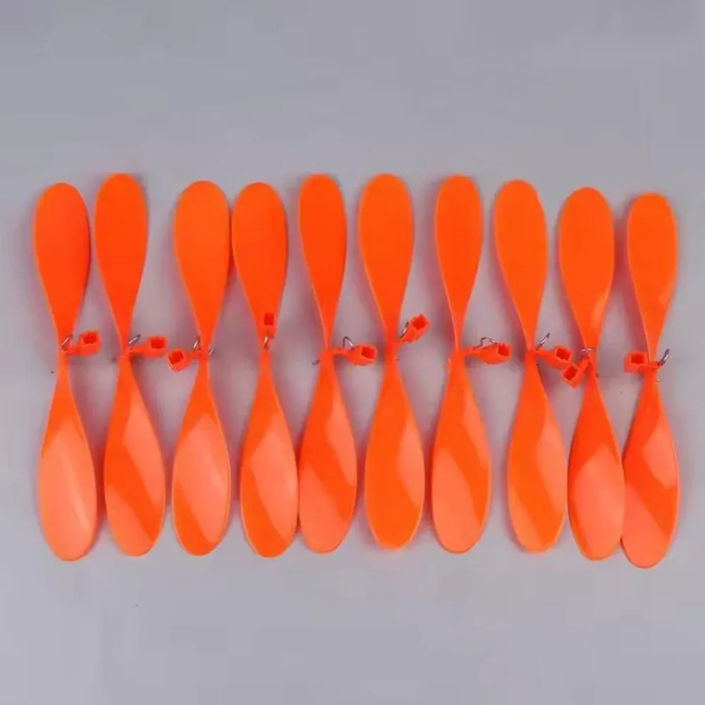 10pcs Essential Parts Rubber Band Powered Propellers Plastic 2 Colors Aircraft Propellers Car Propeller