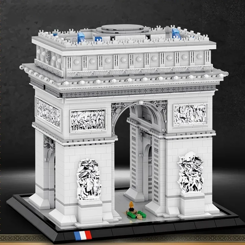 

3381PCS Arc de Triomphe Building Blocks Paris Landmark Building Model Bricks Desktop Collect Ornaments Kids Toys Holiday Gifts