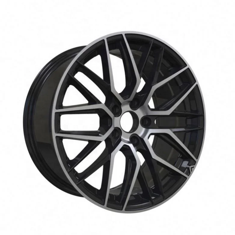 Flrocky 18x8.5 Aftermarket 5 Holes Lugs 18 inches Mag Univers Black Aluminum Alloy Auto Car Wheel Rines Rims