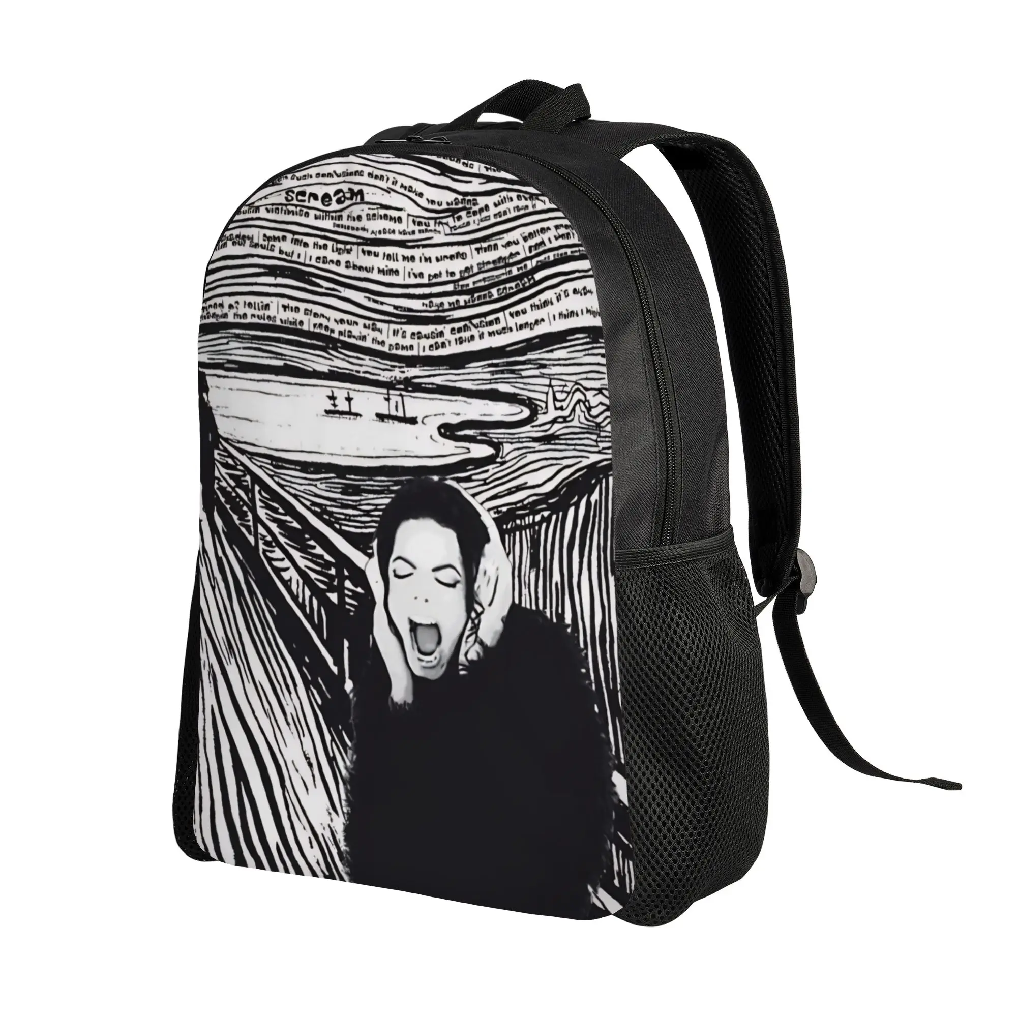 MJ Pop King Backpack for Men Women Casual Student Work Daypack M-Michaels Laptop Canvas Bags Outdoor