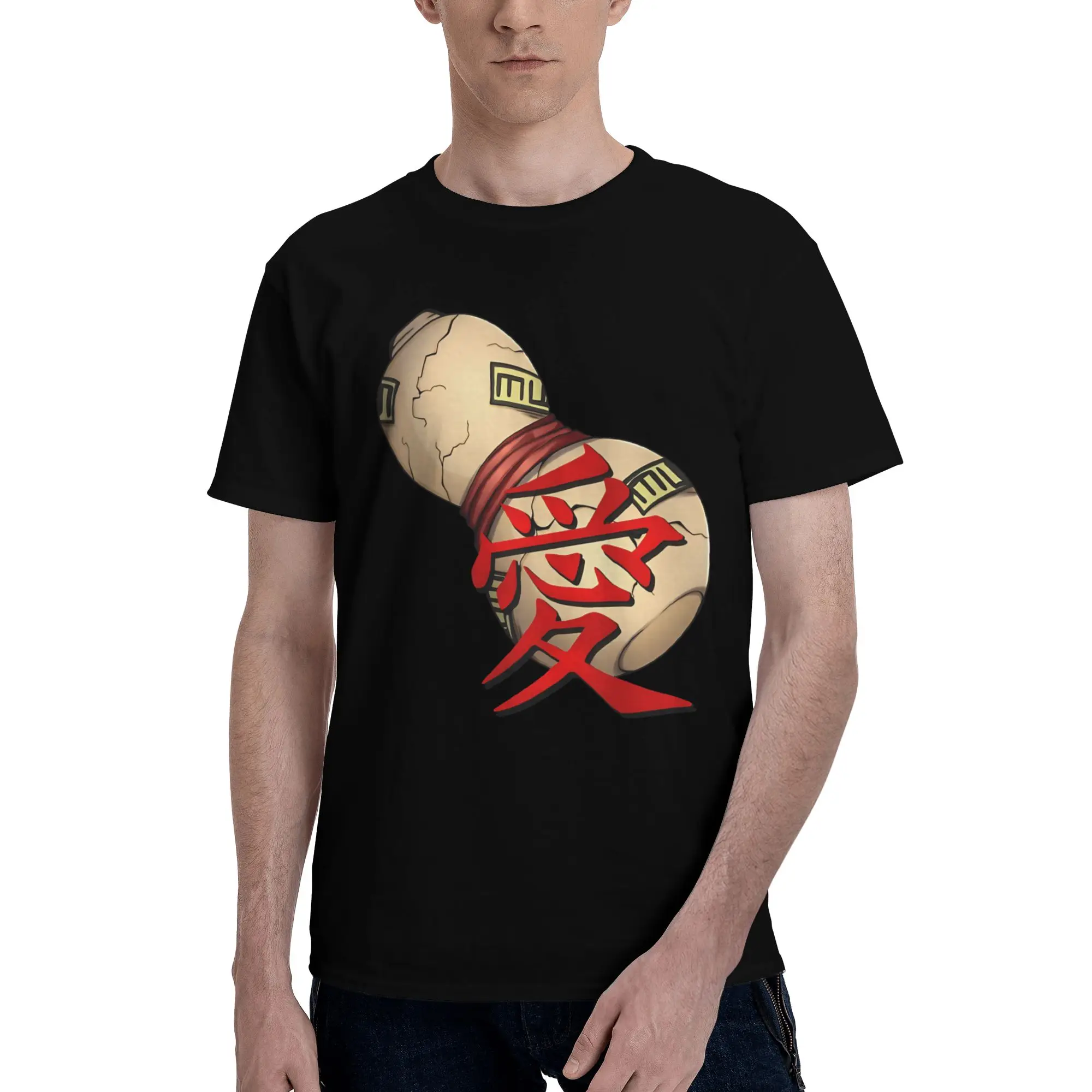 Doodle Self Loving Demon  Funny 100% Cotton T-Shirt Bandai NARUTO Tops Tees For Men