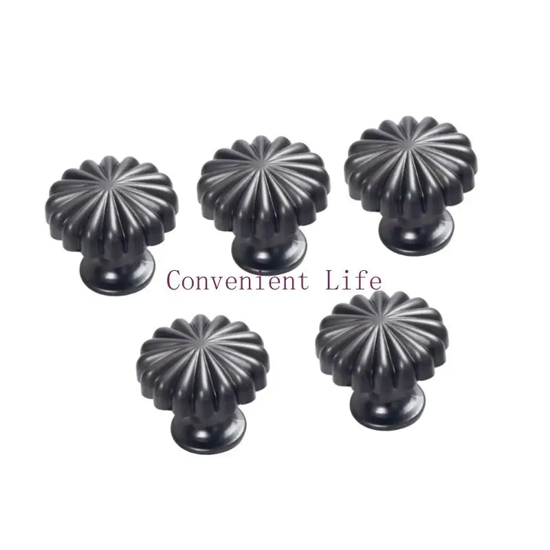 L1EE 5/10 قطعة سبائك الألومنيوم مقبض كابينة خزانة تسحب اليقطين مقبض درج الأثاث مقبض ديكور الأثاث الأجهزة